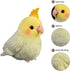 Nohito Realistic Yellow Cockatiel Parrot Bird Plush Toy Stuffed Animal Simulation Fake Bird Cockatoo Stuffed Animals Cute Little Bird Plushie Doll...