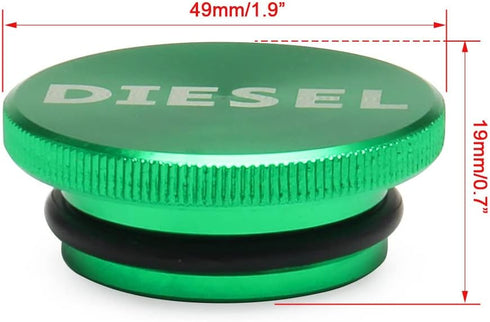 WHDZ Diesel Fuel Cap Ram - Billet Aluminum Def Cap Compatible with 2013-2018...