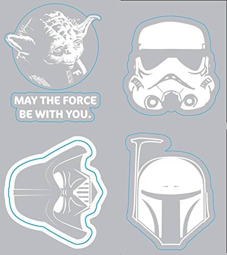 Chroma Graphics 45005 Star Wars Heads Family Decal Kit, 4 Piece...