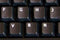 Online-Welcome German Non Transparent Keyboard Stickers Black Background...