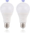 Motion Sensor Light Bulbs - Outdoor 15W (100W Equivalent) 3000K 1500LM E26 A21 Dusk to Dawn Sensing and Radar LED Motion Activated Light Bulbs 2 P...