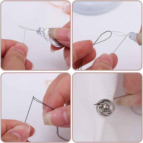 2pcs Min Travel Sewing Kit DIY Sewing Supplies Portable Sewing Tool Kits Buttons Pins Storage Box Sewing Box Beginner Friendly Emergency Sewing Re...