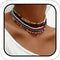 Boho Layered Beaded Necklaces Colorful Beads Choker Necklace Handmade Cute Chokers Set Beach Adjustable Neck Jewelry for Women(7PCS)...