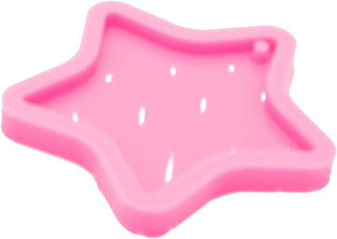 Super Shiny Star Shape Resin Mold Silicone Keychain Molds Silicone Epoxy Resin Mold for Epoxy Resin DIY Keychain Jewellery Making Mould...