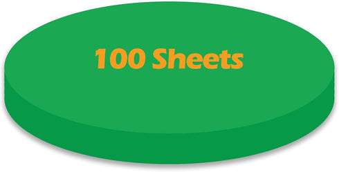 Construction Paper Circles Green Color 3 Inches, Origami Craft Paper 100 Sheets for Kids Arts and Crafts, School Crafting Supplies for Kids...