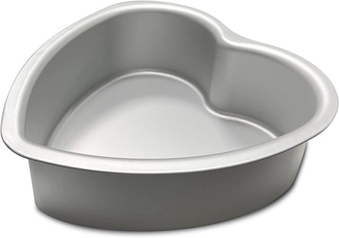 Heart-shaped cake pan, heart-shaped cake tin, aluminum, 3-inch deep, 8-inch heart-shaped, for weddings, parties, family and other occasions cake (...