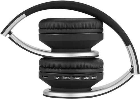 PowerLocus Bluetooth Headphones Over Ear, Wireless Headphones Foldable, Hi-Fi Stereo, Soft Memory Foam Earmuffs, Lightweight, Built-in Mic & Wired...