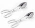 2-PACK Serving Tongs for Buffet Party Catering,Stainless Steel Thickening Food Tongs Salad/Cake/Bread Tongs Kitchen Salad Scissors (Silver)...