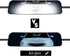UTSAUTO Rear View Mirror Universal Panoramic Anti-glare Car Interior 12" Rear View Mirror Wide Angle Rearview Mirror with Silicone Strap for Most ...