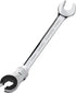 1PCS 18mm Open Flex-Head Ratcheting Wrench, Metric Ratcheting Spanner with 74 Teeth, Chrome Vanadium Steel Tubing Ratchet Spanner...