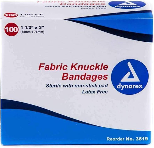 Dynarex Fabric Knuckle Bandage Box of 100...