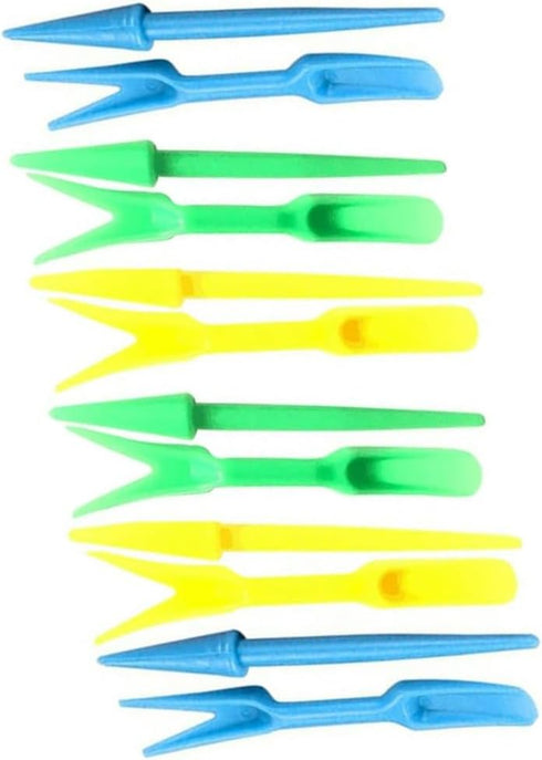 6 Sets Multicolor Planting Seedlings Dibber Widger Garden Tool Plastic Widger Seed Widger Seedlings Dibber Sowing Digging Tool Garden Tool Sets Tr...