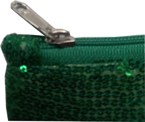KVR Sequin Polyester Fabrics Clutch Fashion Party Dance Vintage Sparkle purse handbag with Satin lining inside...