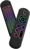 LUVI Air Mouse Remote Control Mouse Wireless Mini Keyboard 2.4G & BT5.2 Motion Sensing Backlit Rechargeable Compatible with Android TV Box/PC/Smar...