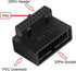 NFHK 1Set USB 3.0 20pin Male to Female Extension Adapter Up & Down Angled 90 Degree Overmold...
