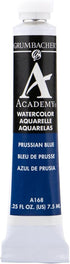 Grumbacher Academy Watercolor Paint, 7.5ml/0.25 Ounce, Prussian Blue (A168)...