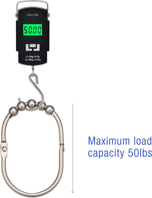 2 Lb. Depot Wide Shower Curtain Rings - Set of 12 Easy Glide Rollers with Polished Nickel Finish - Stainless Steel Shower Hooks for Straight and C...