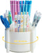 M&G 360 Degree Rotating Pen Holder for Desk Organizer, 4 Compartments Desktop Pencil Holder, Desk organizers and Accessories Storage Stationery Su...
