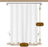 2-Pack Fabric Shower Curtain Liners Lightweight - White Cloth Shower Liners with Magnets, Washable & Water Repellent, 12 Button Holes, Hotel Quali...