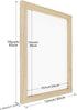 Worown 3 Size Wooden Paper Making Mould Frame Papermaking Screen for DIY Paper Craft and Dried Flower Handcraft...