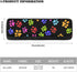 Jiueut 2 Pack Cute Colorful Paw Printed Refrigerator Handle Covers,Kitchen Appliance Handle Covers Antiskid Protector Gloves for Fridge Oven Keep Off Fingerprints,Stain