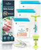 Sous Vide Bags with Pump, 20 Pack pt, qt, gal Reusable Vacuum Seal Bags, Freezer Safe, Commercial Grade, BPA-Free, 2 Clips Great for Sous Vide Coo...