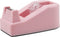 Desktop Tape Dispenser Heavy Duty Desk Accessories Floral Office Tape Dispensers, Weighted Non-Skid Base, Macaron Pink...