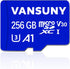 Vansuny Micro SD Card 256GB microSDXC Memory Card with SD Adapter A1 App Performance V30 4K Video Recording C10 U3 Micro SD for Phone, Security Ca...