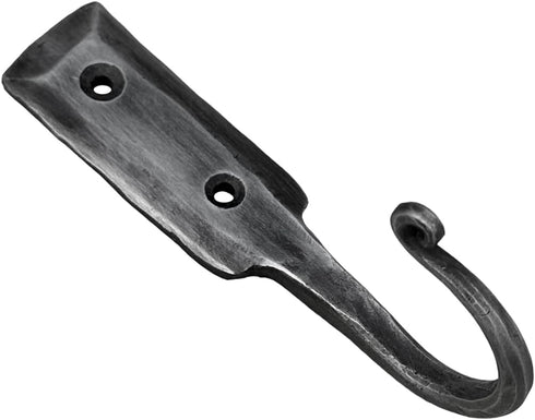 Hand Forged Metal Wall Hook Wrought Iron Handmade Wall Towel Hooks Rack Black Antique Finish BY LIVING IDEAS...