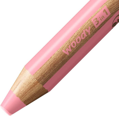 STABILO Woody 3 in 1 Pencil, Pastel Pink...