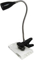 Simple Designs LD2005-BLK Flexible Gooseneck LED Clip Light Desk Lamp, Black...