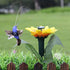 Hummingbird Flying Simulation for Garden Decoration, Window Decoration, Yards Decoration, Powered by Solar Panel (Sunflower)...
