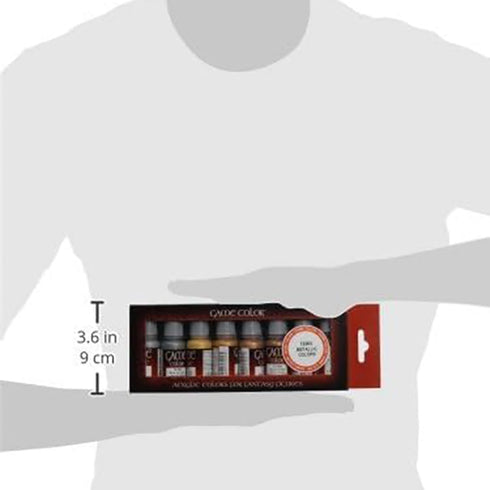 Vallejo Paints: Game Color Paint: Metallic Colors - 72303, 8 Colors, 17ml Bottles, Brilliant & Versatile Set for Stunning Model & Miniature Finish...