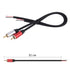 2Packs Speaker Wire RCA Audio Both Male Plug Jack Connector Adapter to Bare Wire Open End Pigtail Audio Video Lotus Plug Repair Cable for Amplifie...