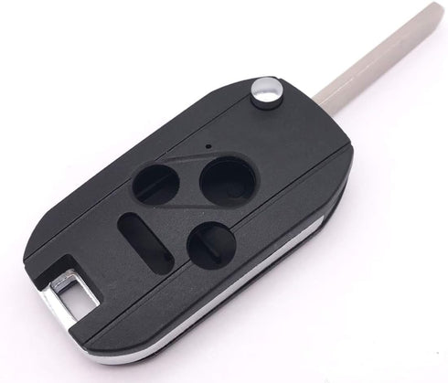 4 Buttons Folding Flip Replacement Key Fob Cover Case fit for Honda 2003-2012 Accord 2006-2013 Civic EX 2009-2015 Pilot 2005-2006 CR-V Ridgeline O...