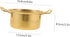 Golden Stainless Steel Small Hot Pot Small Cooking Pot Hot Pot with Divider Home Cooking Pot Kitchen Cooking Pot Noodle Pot Stock Pot Individual M...
