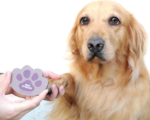 Pet Nail File, Stress Free Dog Scratch Pad for Nails Dog Paw Shape Dog Nail File, Double sided use, Ideal for Dogs, Cats...
