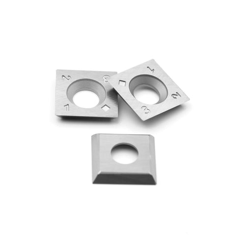 15mm Square Straight Carbide Inserts for woodturning, 15×15×2.5mm Replacement Cutter Knives for Woodworking Fits Spiral, Helical Planer Cutter, He...