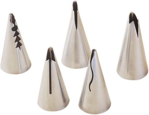 Set of 5pcs Russian Tulip Icing Piping Nozzles Tips Pastry Cake Decorating Baking Tools...