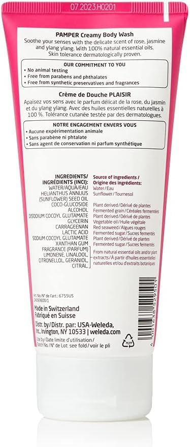 Weleda Aroma Essentials Pamper Creamy Body Wash, Parabens Free, 6.8 Fluid Ounce (Pack of 1)...