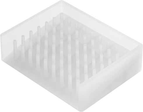 YAMAZAKI home 2992 Self Draining Soap Tray-Floating Holder Dish for Sink, One Size, Clear...