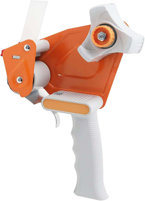 2 Inch Wide Packing Tape Dispenser Gun Seal Packing for Use Tape Dispenser Gun for Shipping, Moving, Carton and Box Sealing-Orange...