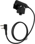 7.0 NATO US 2 Pin K1 U94 PTT Invisio Tactical Headphone Adapter Compatible for Baofeng Kenwood Peltor(Black,Military Wired)...