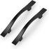 KNOBWELL 6 Pack 3 inch Black Cabinet Handles, Wave Style Black Handles for Cabinet and Cupboard, Dresser Drawer Pulls Matte Black, 3 inch Hole Cen...