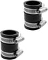 Fernco 1056-100 1-in. Flexible PVC Pipe Coupling for Plastic and Copper Plumbing Connections, 2-Pack...