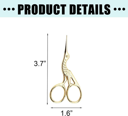 Tailor Sewing Scissors Bundle, 8.2" Sharp Fabric Scissors Heavy Duty with Comfort Grip, 5.1" Detail Embroidery Scissors, 4”Embroidery Scissors, 5....