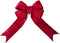 Vickerman 12" x 15" Red Nylon Outdoor Structural Bow - Flexible Bow for Outdoor Use with Easy Hanging Wire Included - Festive Decor for Outdoor Sp...