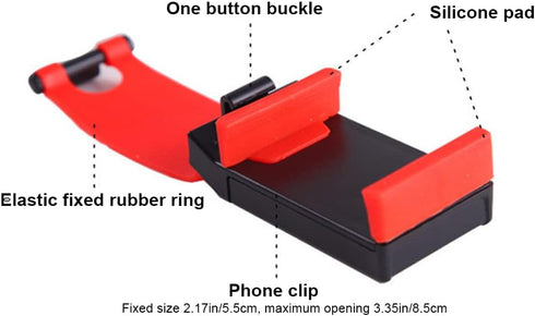 3 Pcs Car Phone Holder Adjustable Car Cradles Universal Mobile Phone Mount for Car Steering Wheel...