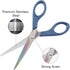 LIVINGO Scissors 7 Inch All Purpose Titanium Scissors Bulk 2 Pack, Left/Right Handed, Forged Stainless Steel Sharp Blade Shears Multipurpose for H...