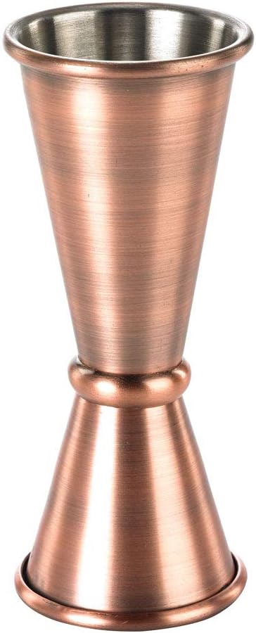 Barfly M37003ACP Japanese Style Jigger, 1 oz x 1-1/2 oz, Antique Copper...